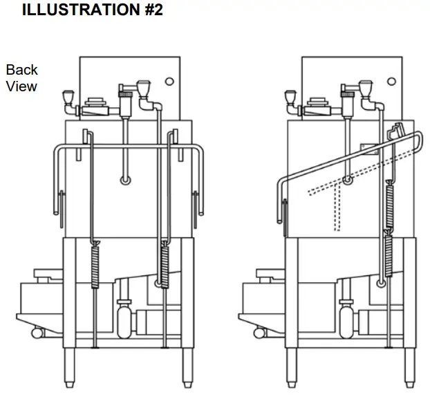 CMA DISHMACHINES CMA 180 Single Rack High Temperature - Conversion Kit 1