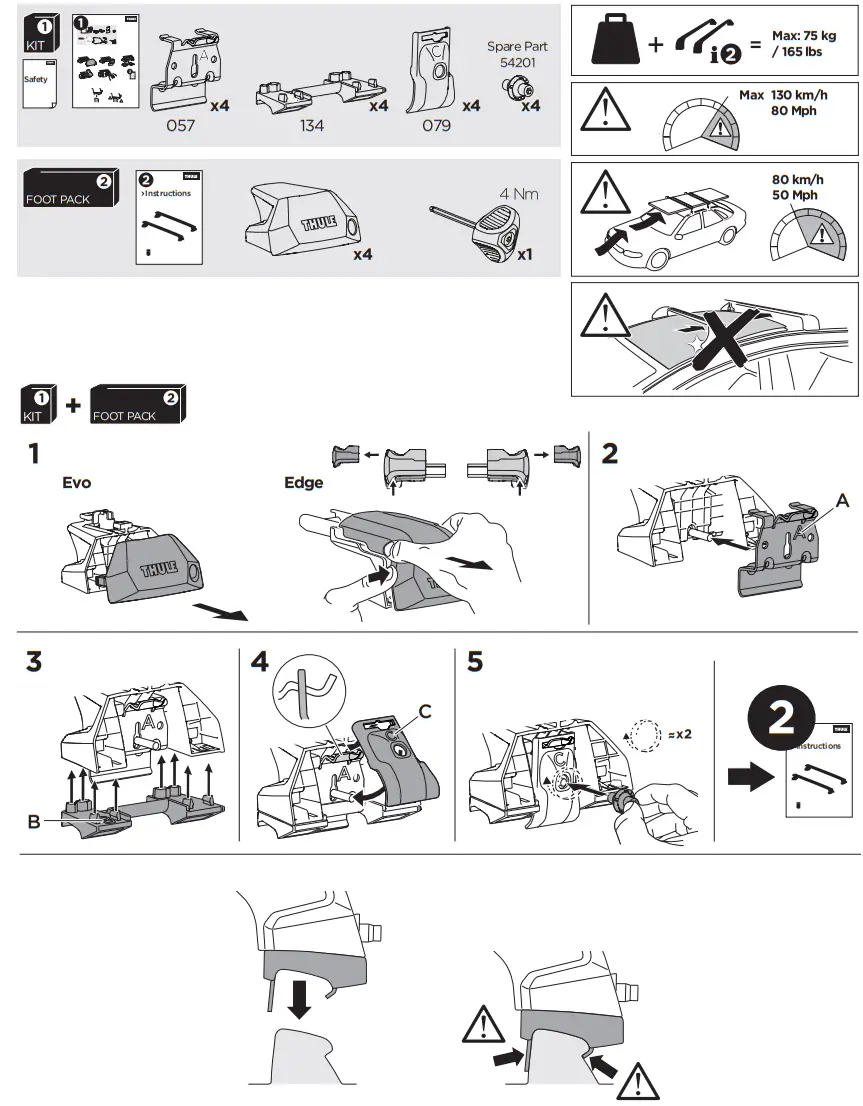 THULE 186162 Roof Racks - icon