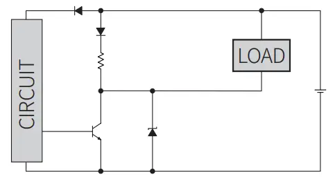 Autonics PFI Series DC 3 wire Rectangular Flat type Inductive Proximity Sensors - circuit