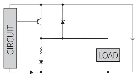 Autonics PFI Series DC 3 wire Rectangular Flat type Inductive Proximity Sensors - circuit1