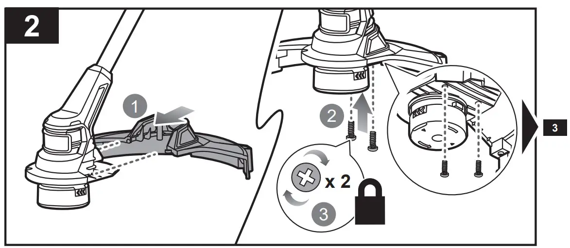 Install the safety trimmer