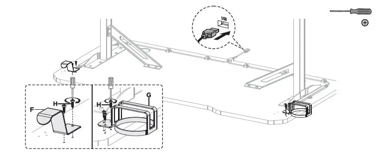 RAPTURE RPT-GDTCL200B Gaming Desk TEMPLE 200 User Manual-fig-3