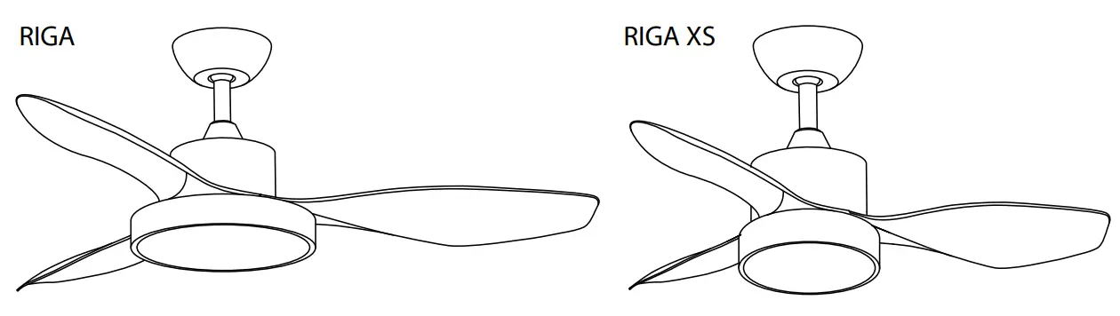 Riga D96 DC CCT 2200LM Bronze Wood Blade DC Ceiling Fan and Remote Control - Fig