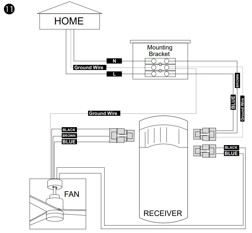 Riga D96 DC CCT 2200LM Bronze Wood Blade DC Ceiling Fan and Remote Control - Fig23