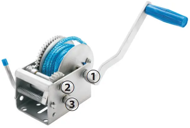 FIERYRED HAND WINCH R Hand Winch - Rope