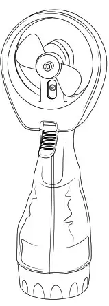 hama 00105396 Water Spray Fan - fig