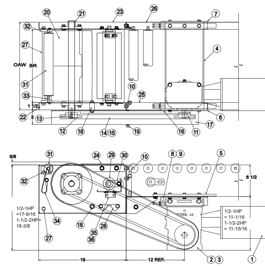 HYTROL RB Roller Bed Belt Conveyor - Drive Assembly