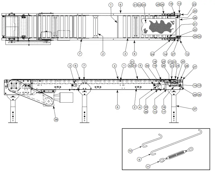 HYTROL RB Roller Bed Belt Conveyor - Figure12