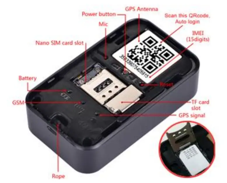 AUTOZCARE GF 07 Portable Mini Hidden Real Time GPS Tracking Device