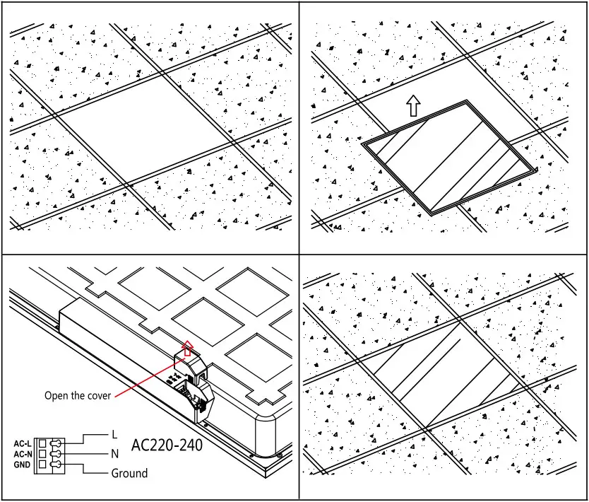 V TAC VT 6436 LED Backlit Panel - Diagram