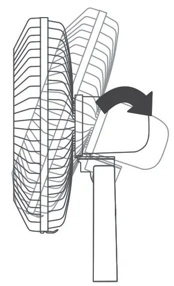 SIGURO SGRFNK350W Stand Fan - Vertical tilt