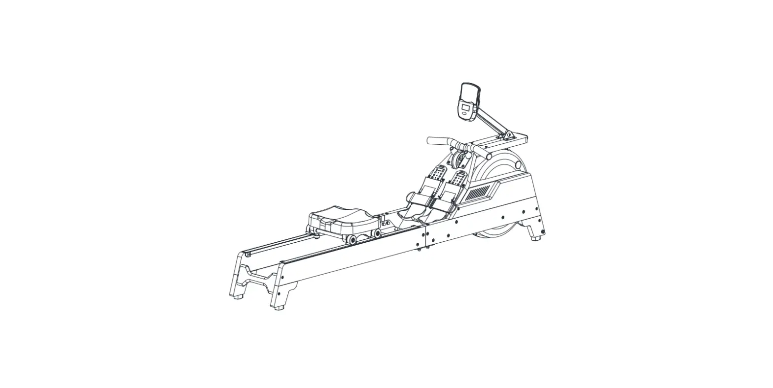 Sunny Sf-rw522075 Vertical Hydro Wooden Water Rowing Machine User Manual
