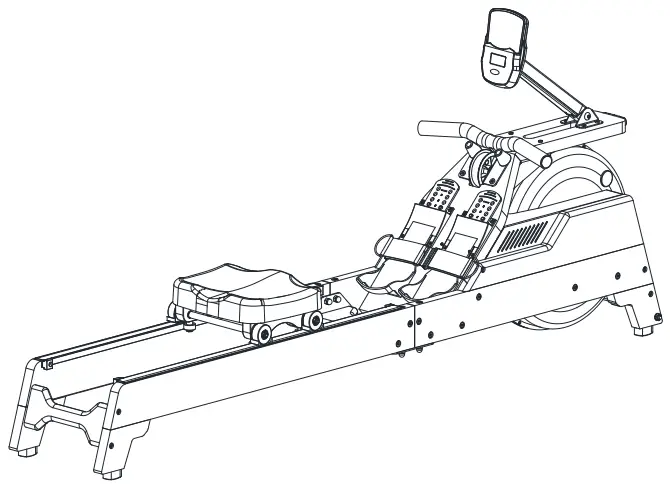SUNNY-SF-RW522075-Vertical-Hydro-Wooden-Water-Rowing-Machine-fig-1