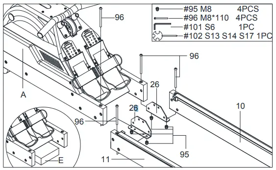 SUNNY-SF-RW522075-Vertical-Hydro-Wooden-Water-Rowing-Machine-fig-5