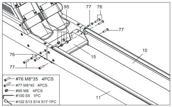 SUNNY-SF-RW522075-Vertical-Hydro-Wooden-Water-Rowing-Machine-fig-6