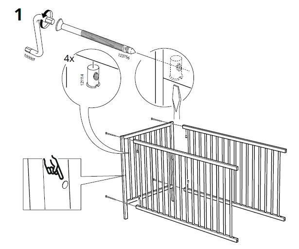 IKEA SNIGLAR Cots and Cot Beds-fig-4