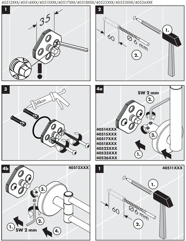 hansgrohe LOGIS E S Soap Dish, Glass, Chrome Holders - fig 3