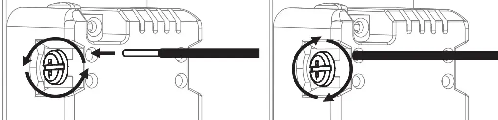 The LED indicator color can be changed from the device.