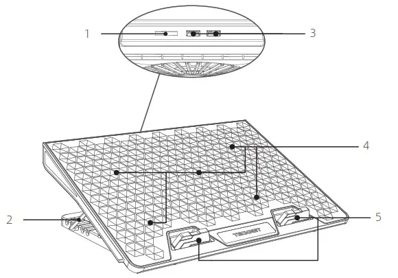 TECKNET TK CP005 Laptop Cooling Pad - Product Overview 1