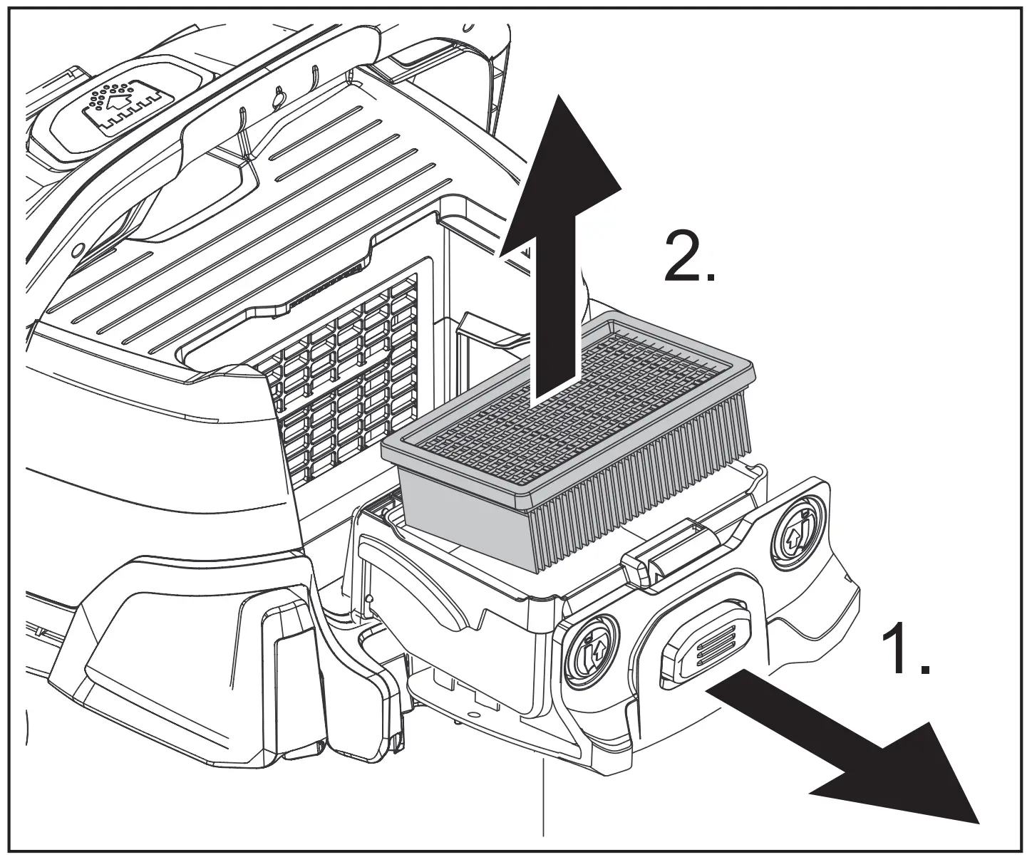 Clean flat fold filter