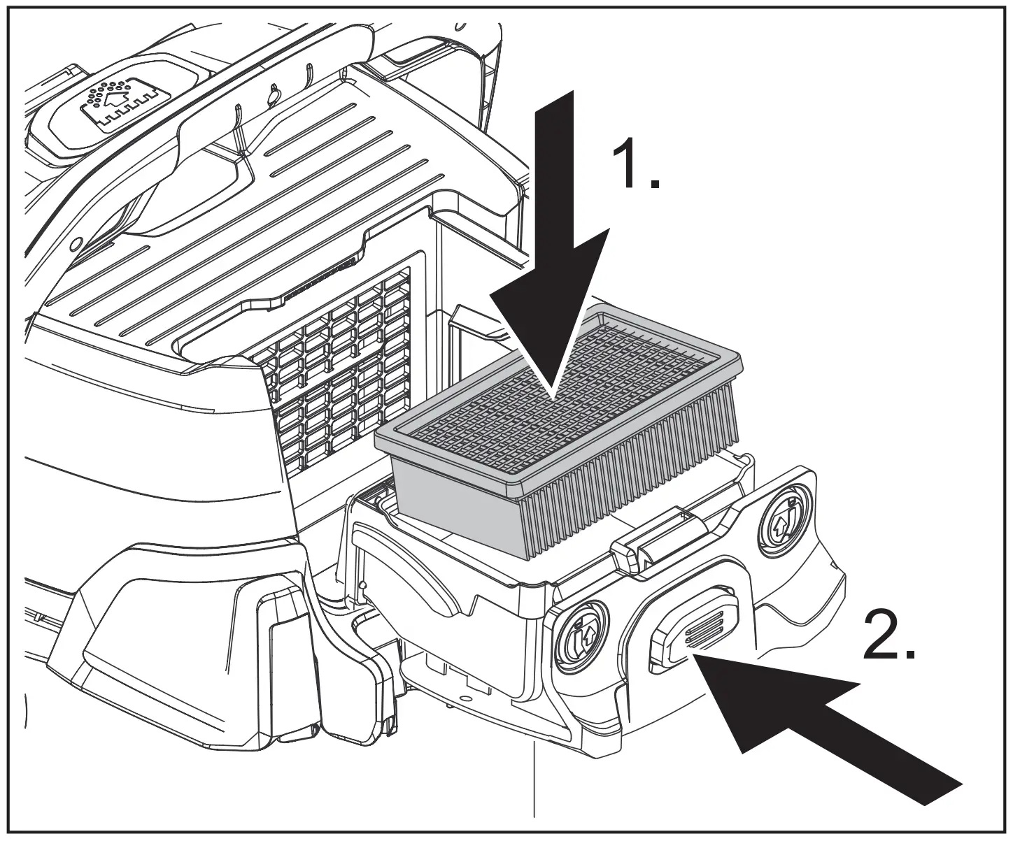 Clean flat fold filter