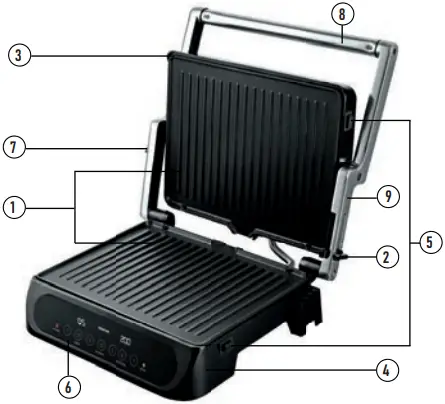 CENTEK CT-1465 Contact Grill A2