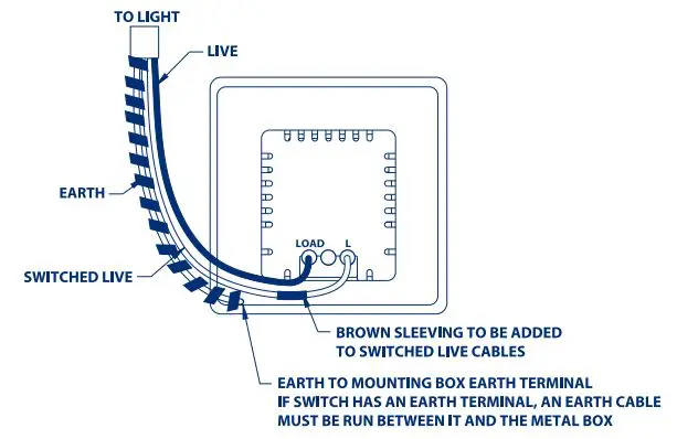 BG ELECTRICAL 887-01 100W Fan Controller Instruction Manual - Connection Diagram