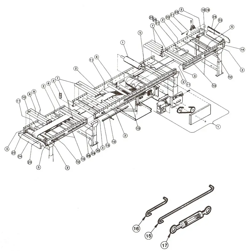 HYTROL 190LR Belt Driven Live Roller Conveyor - fig 22