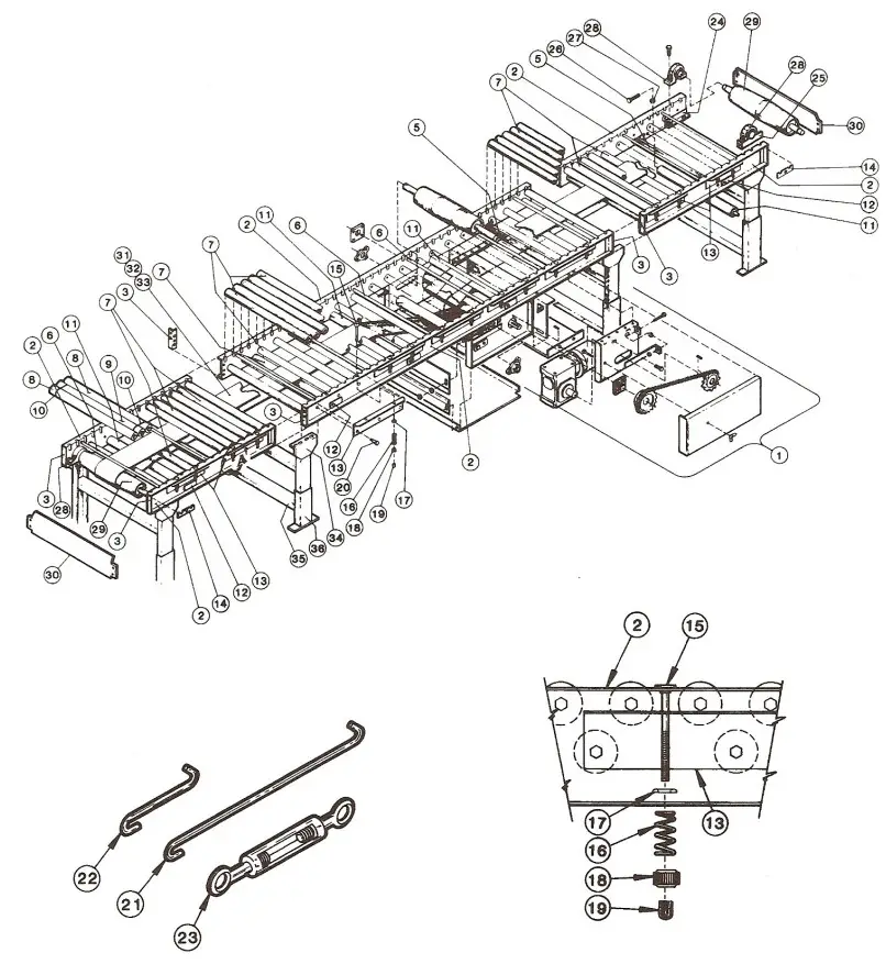 HYTROL 190LR Belt Driven Live Roller Conveyor - fig 24