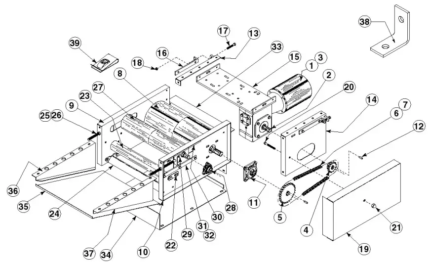 HYTROL 190LR Belt Driven Live Roller Conveyor - fig 26