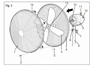 Dimplex DCPF40CH HV Pedestal Fan 5