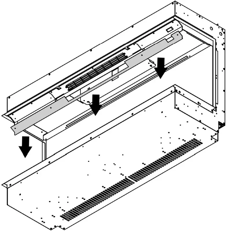 evonic fires OCTANE DS E llusion Fireplace - FRONT GLASS 1