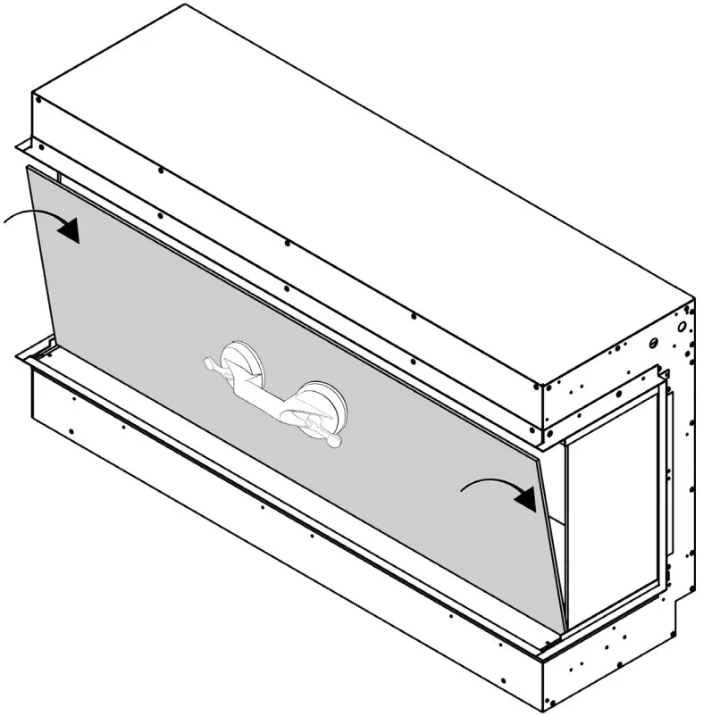 evonic fires OCTANE DS E llusion Fireplace - FRONT GLASS 2