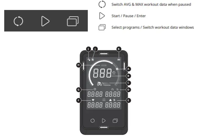 MATRIX ICR50 IX Display and LCD Console - buttons