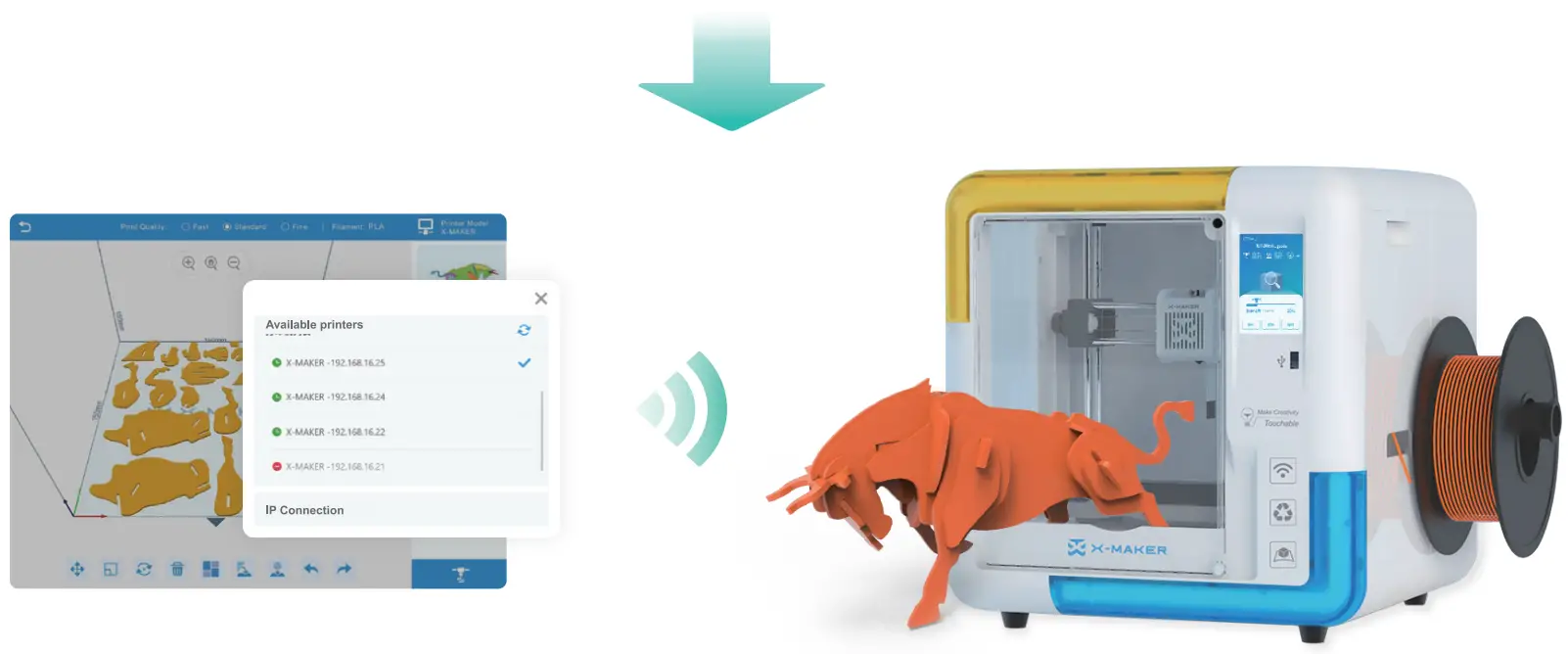 X MAKER IME3D2011 Smart 3D Printer - Figure 1