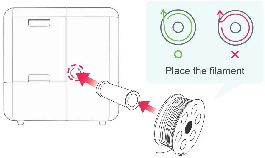 X MAKER IME3D2011 Smart 3D Printer - filament holder