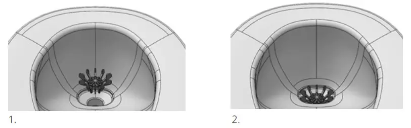 Tiny 1270 Toilet 1270 with Internal Urine Tank - drain