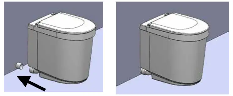 Tiny 1270 Toilet 1270 with Internal Urine Tank - toilet