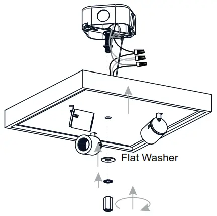 QUOIZEL TF5622MBK Tiffany 3 Light 14 inch Matte Flush Mount Ceiling Light - Assembly3