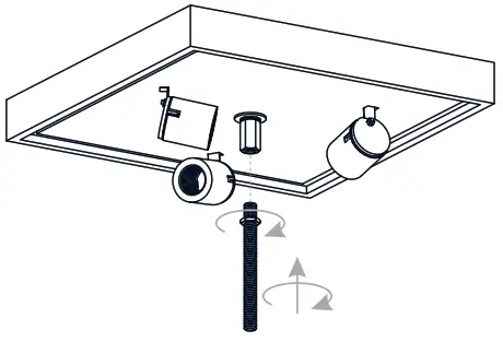 QUOIZEL TF5622MBK Tiffany 3 Light 14 inch Matte Flush Mount Ceiling Light - Assembly4