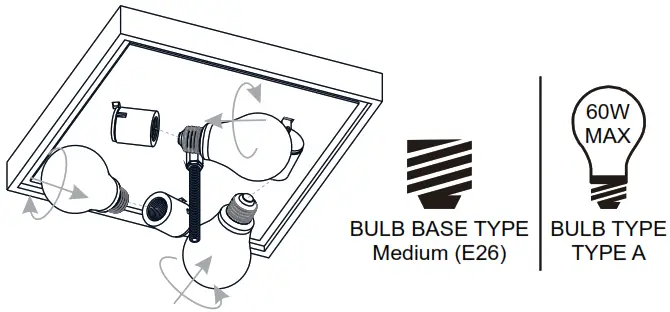 QUOIZEL TF5622MBK Tiffany 3 Light 14 inch Matte Flush Mount Ceiling Light - Assembly5