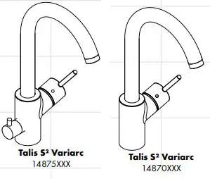 hansgrohe TALIS S2 VARIARC Lever Sink Faucet