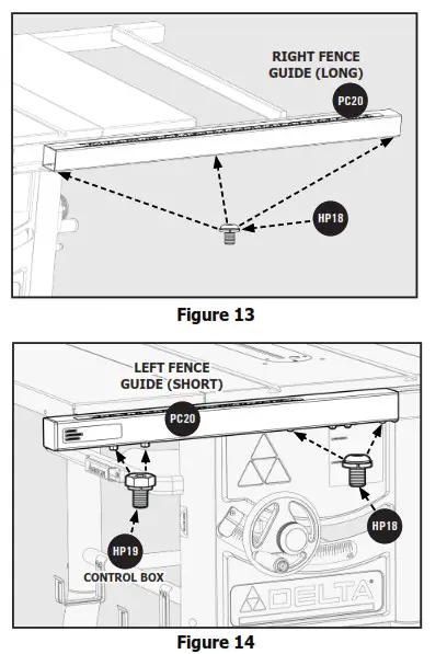 DELTA 36 725 T2 Contractor Table Saw  - CONTROL