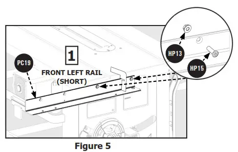 DELTA 36 725 T2 Contractor Table Saw  - HARDWARE PACKAGEs