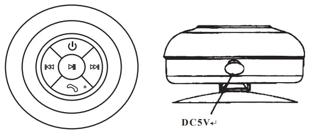 Speakers 2.4GHz Waterproof Bluetooth Shower Speaker - ProductOverview