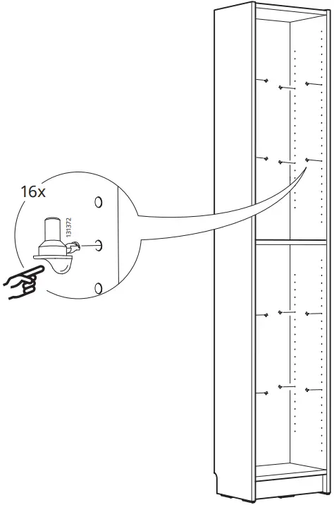 IKEA 40x30x202 BILLY Bookcase White B12