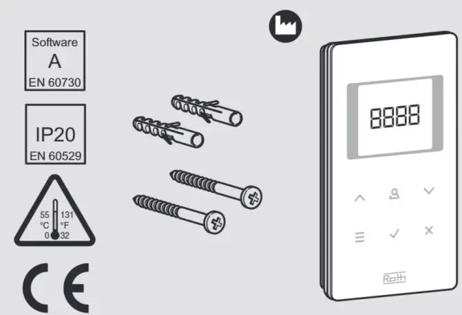 Roth-1135006445-Wireless-Room-Thermostat-Touchline-230-V-fig-1
