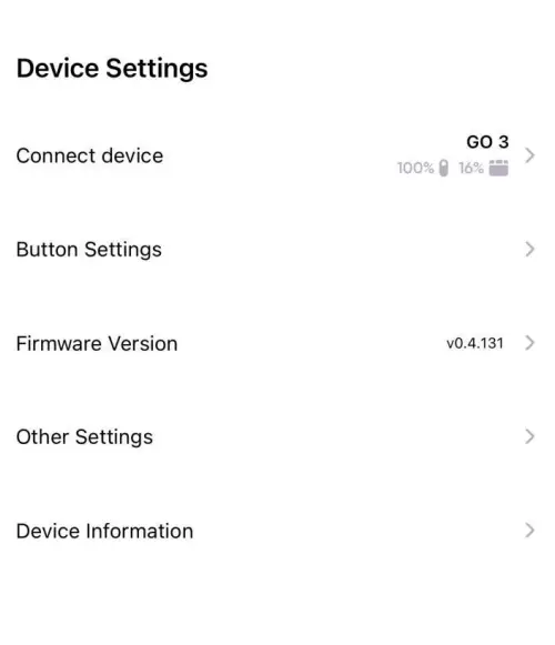 Device Setting