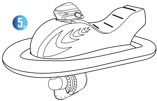 POOLCANDY PC1035JS1 Motorized Inflatable Kids Water Craft - overview 9