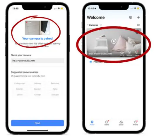 HEX POWER-HEX-662-BulbCam-Smart-Home-Security-Camera-9